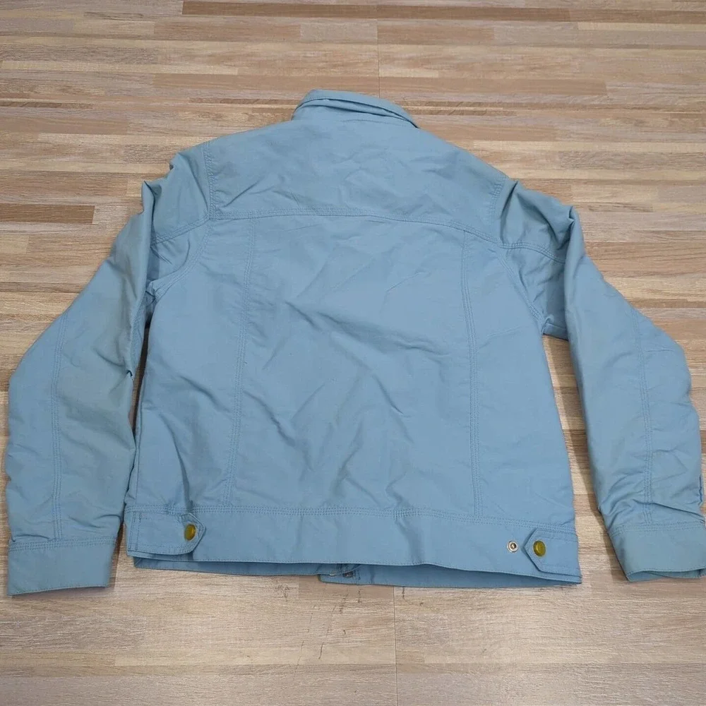 Vintage LL Bean All Conditions "2 In One" Jacket Womens Small Blue Poly Shell - Picture 6 of 8